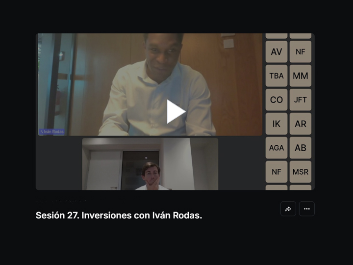 Clase en directo de la comunidad